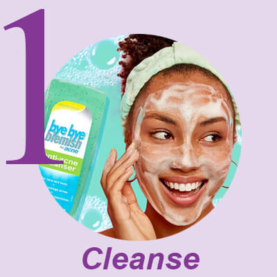 Hello Clear Skin Value Set - Step 1 Cleanse with On The Spot Acne Treatment using Acne Drying Lotion