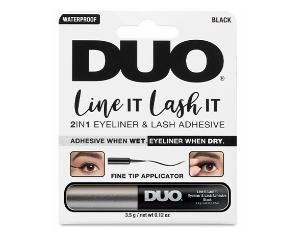 DUO LINE IT LASH IT, 2-IN-1 EYELINER AND LASH ADHESIVE